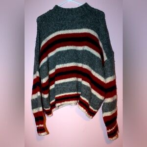 Striped oversized sweater